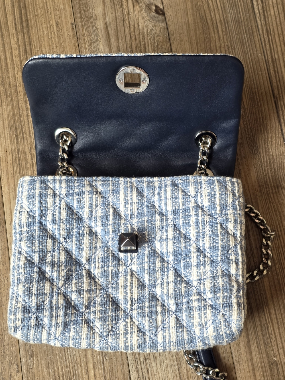 Kate Spade Natalia Denim Tweed Flap Bag - Picture 6 of 10